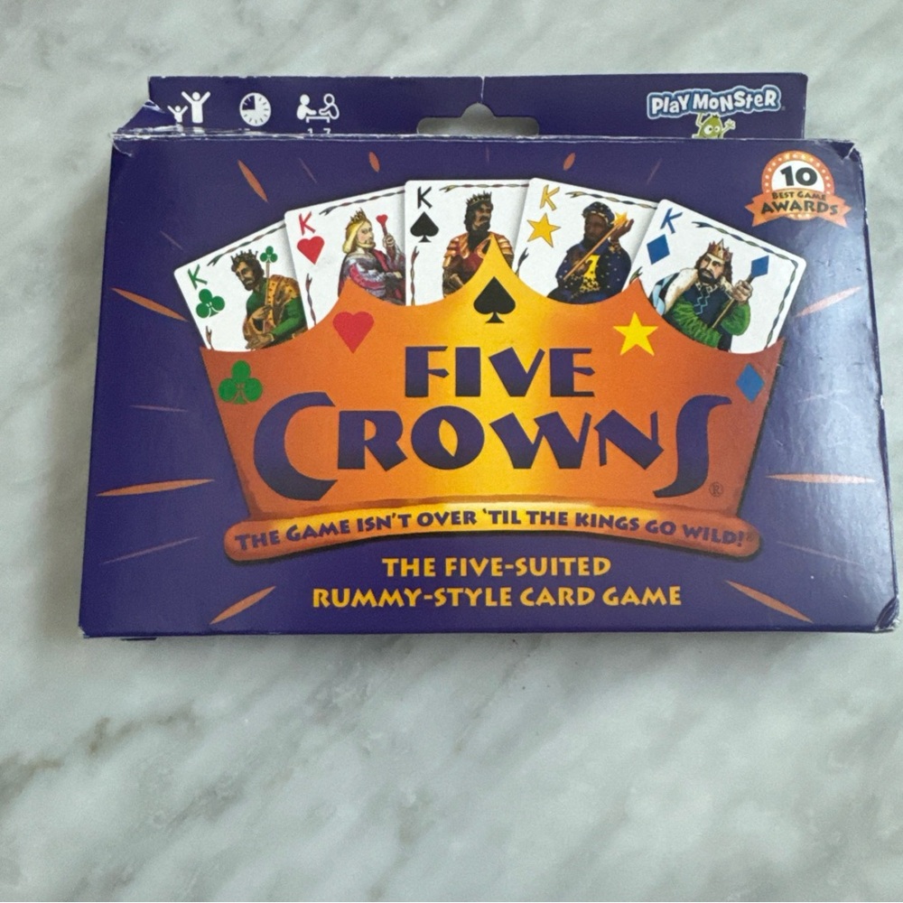 Five Crowns Card Game - Multicolor